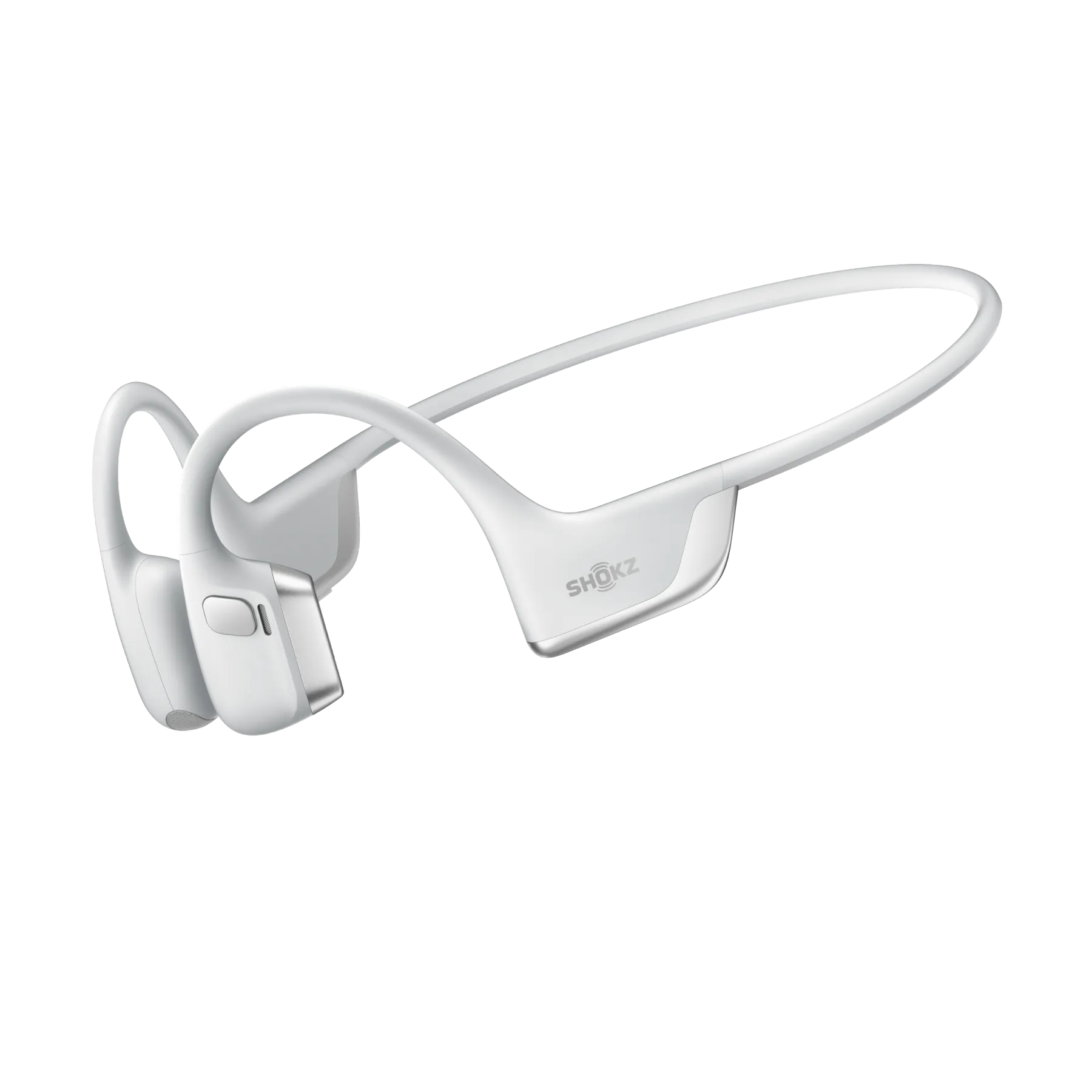 Shokz OpenRun Pro 2 Silver bone conduction headphones - front view