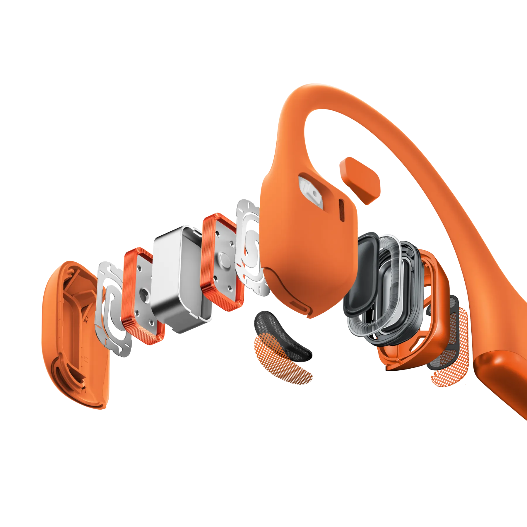 Shokz OpenRun Pro 2 Orange - angled view