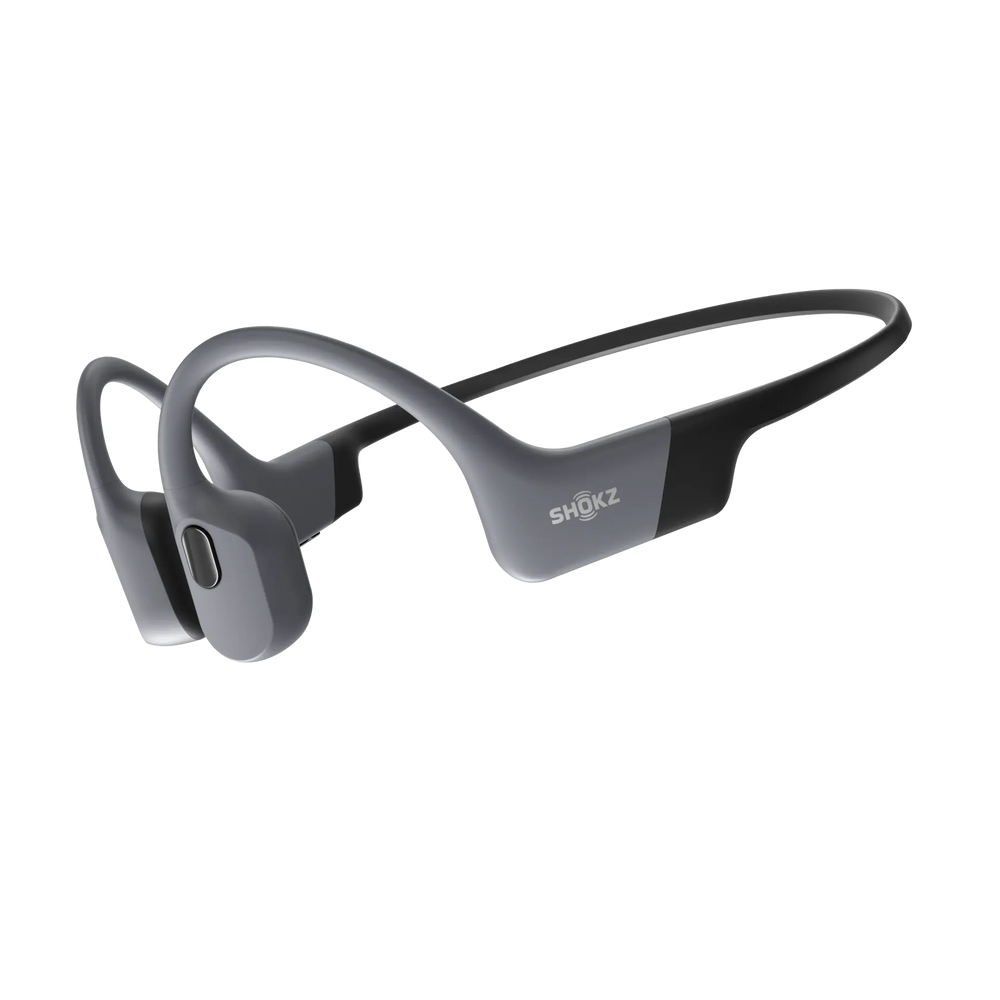 Shokz OpenSwim Pro Grey waterproof swimming headphones - front view