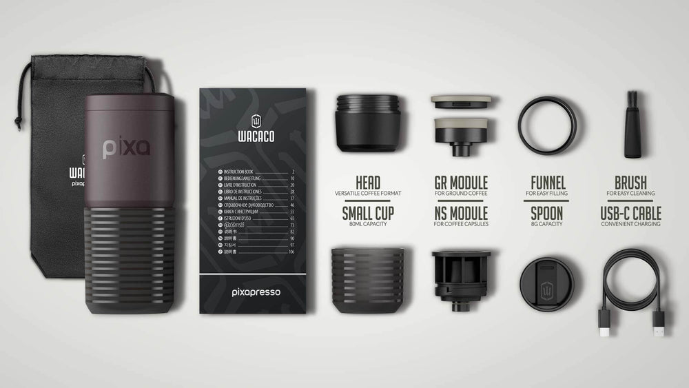 Wacaco Pixapresso box contents