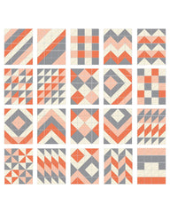 Playspot Geo Foam Floor Tiles - Grey / Peach