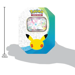Pokémon TCG 30th Celebration Sylveon Tin – size comparison