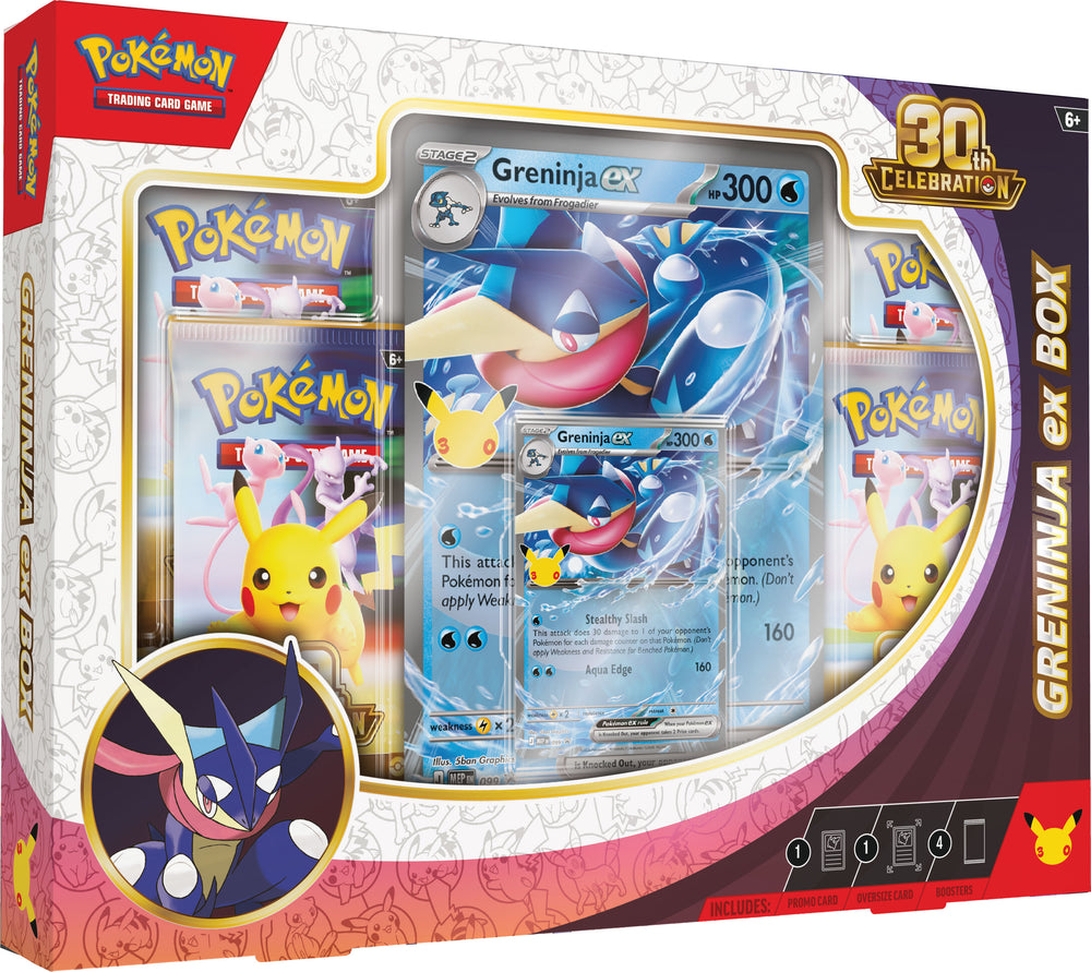 Pokémon TCG 30th Celebration Greninja ex Box – front