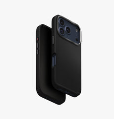 UNIQ Lyden iPhone 17 Pro MagClick Vegan Leather Case – Black