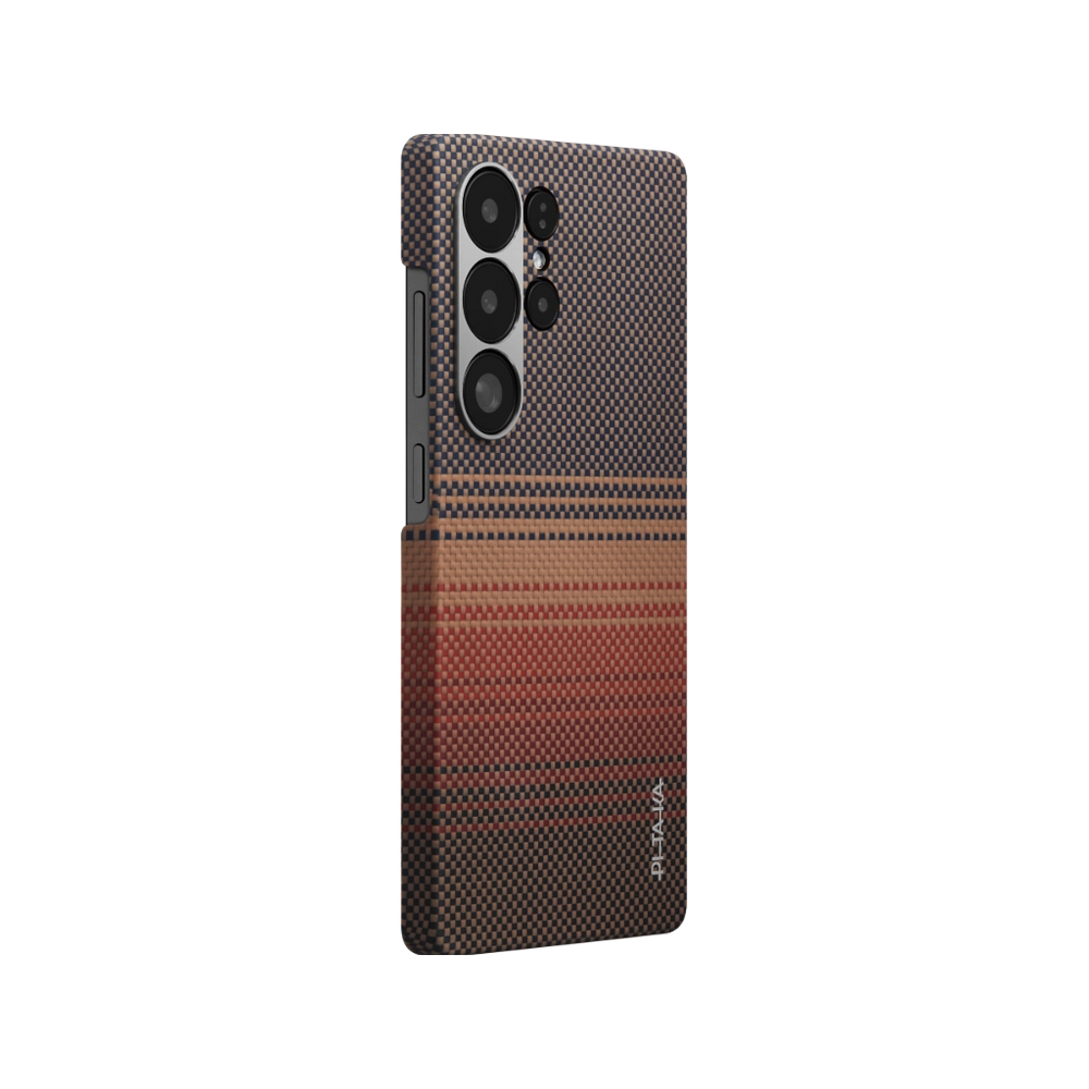 Sunset・Moonrise Tactile Woven case  for  Samsung S25 ultra （Sunset）