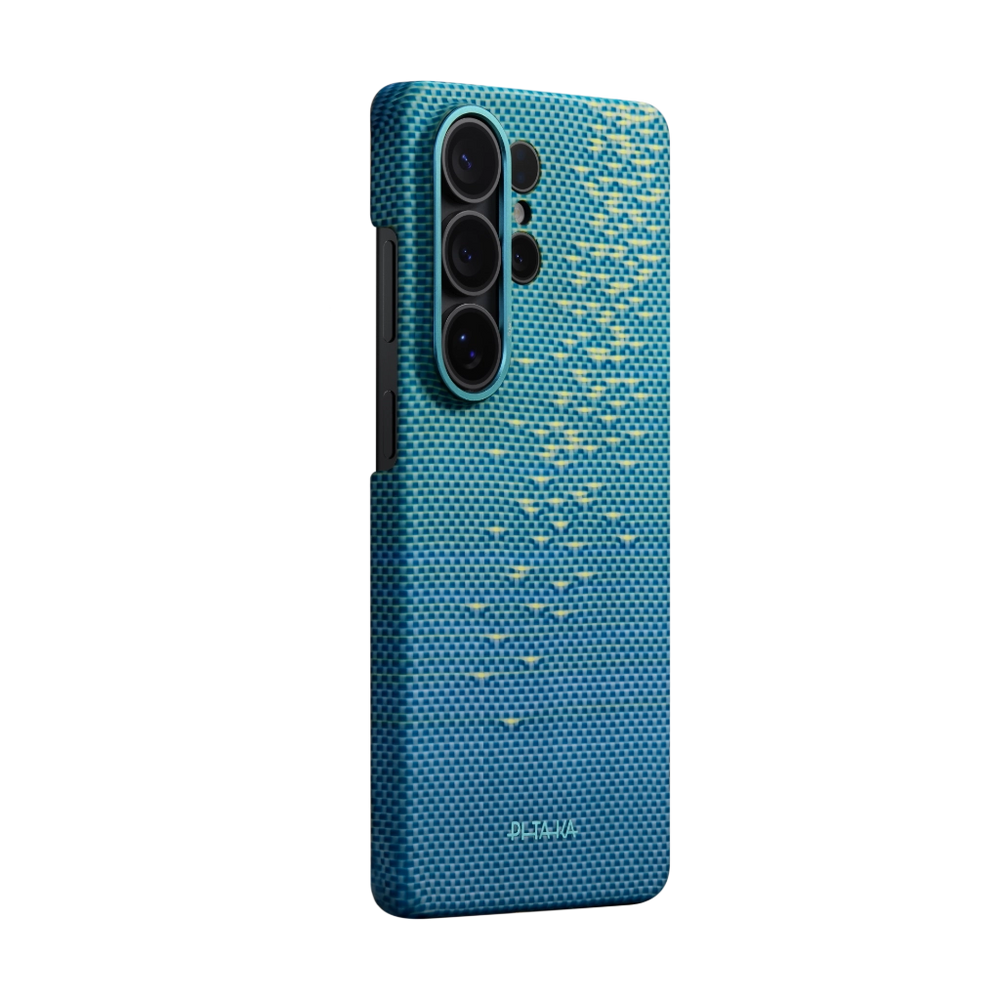Glints of Gold Edge Case for Samsung S26 ultra（Lucid Blue）