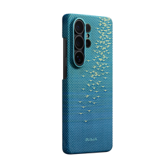 Glints of Gold Edge Case for Samsung S26 ultra（Lucid Blue）