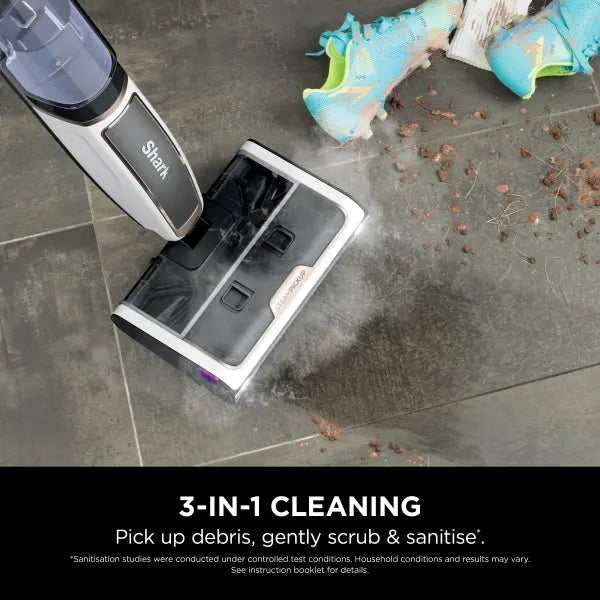 Shark SteamPickUp 3-in-1 Hard Floor Steam Cleaner SD200ME - White