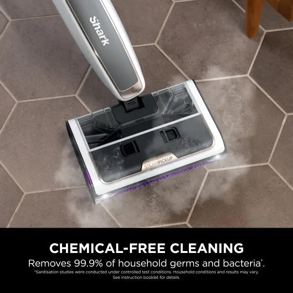 Shark SteamPickUp 3-in-1 Hard Floor Steam Cleaner SD200ME - White