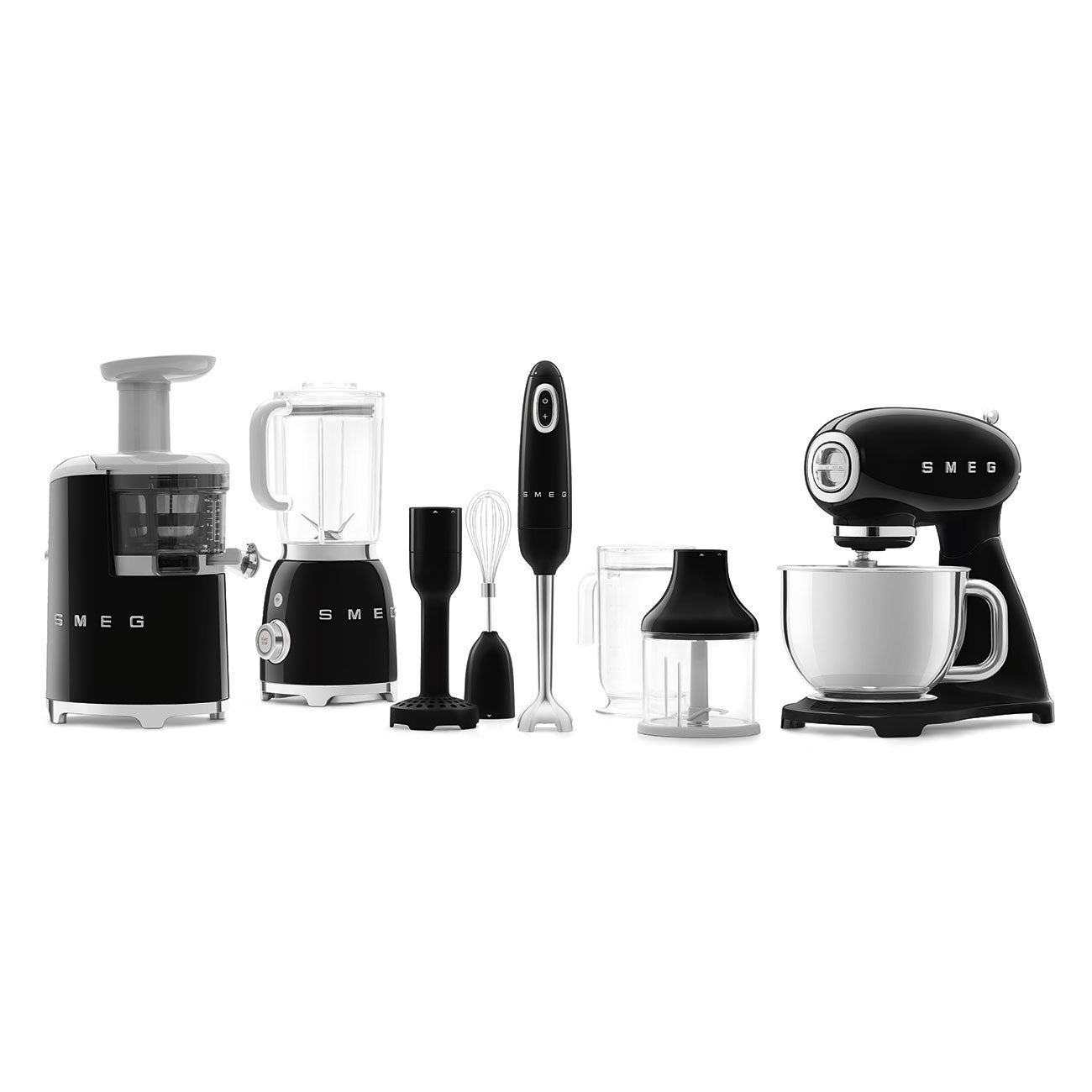 Smeg Stand Mixer 50's Style Aesthetic - Black