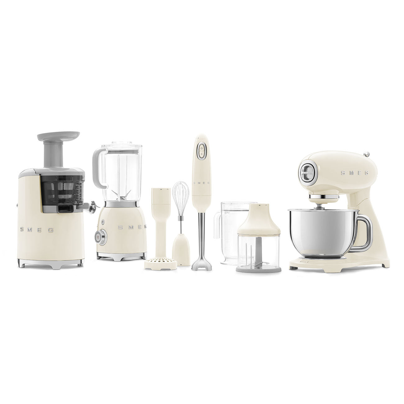 Smeg Stand Mixer 50's Style Aesthetic - Cream