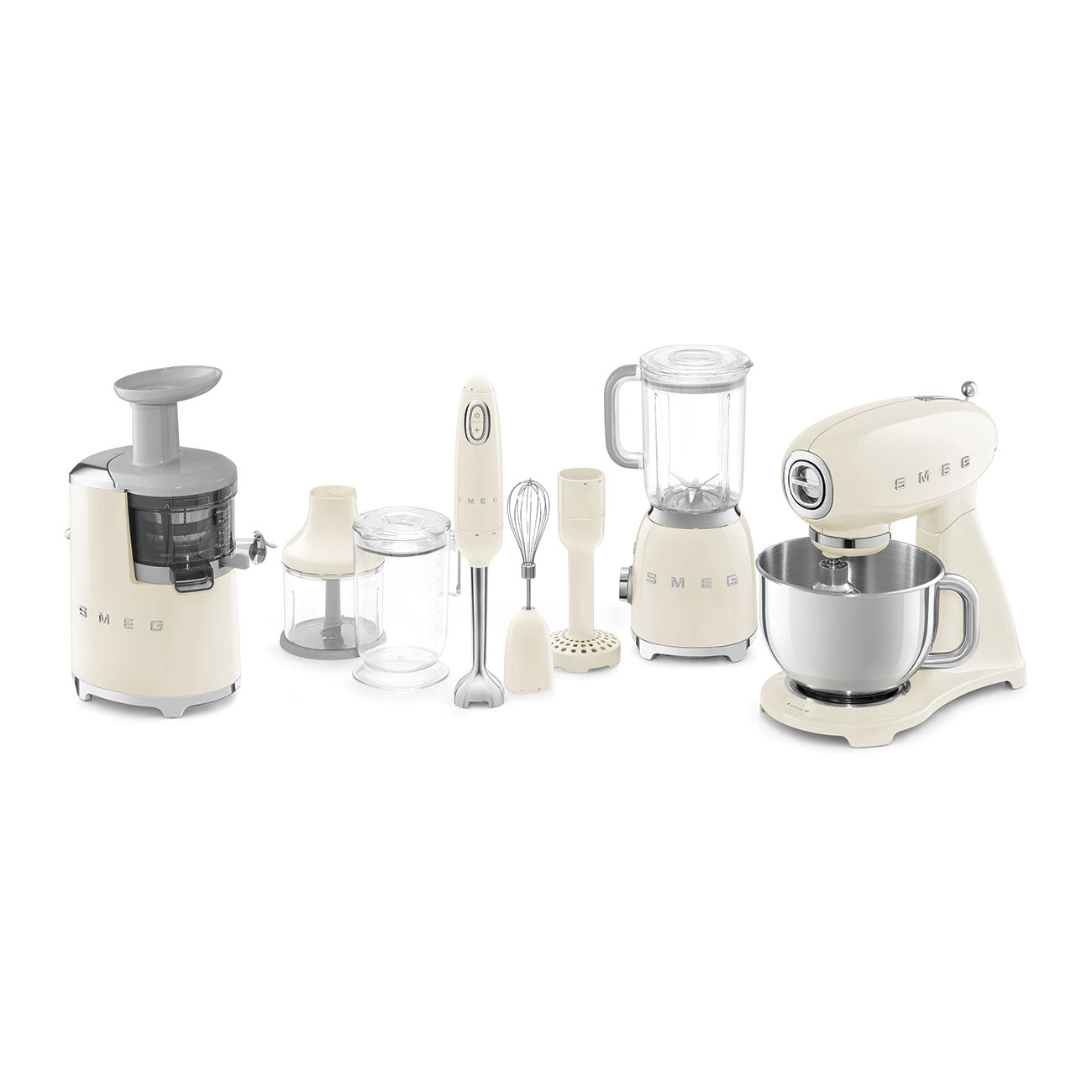 Smeg Stand Mixer 50's Style Aesthetic - Cream