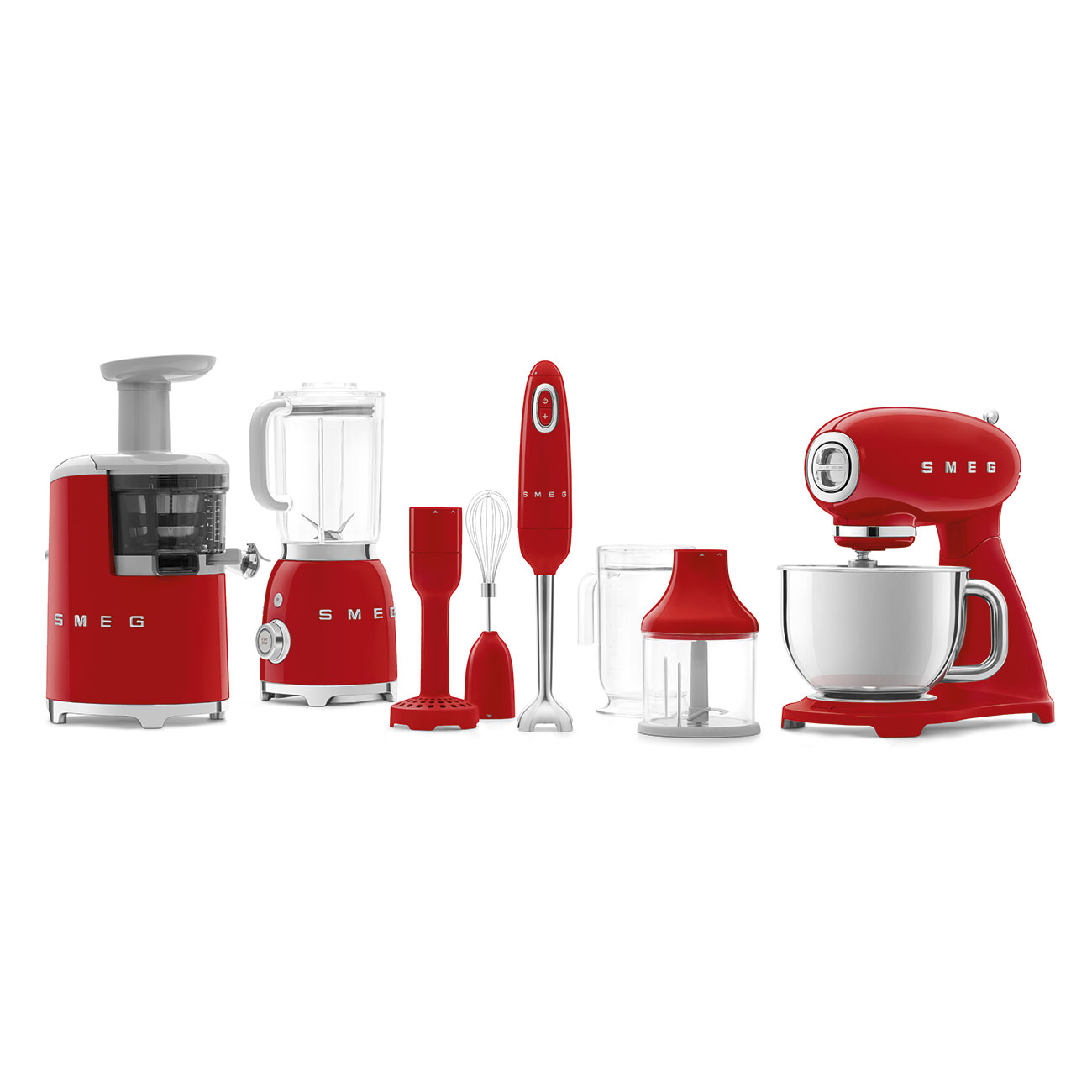 Smeg Stand Mixer 50's Style Aesthetic - Red