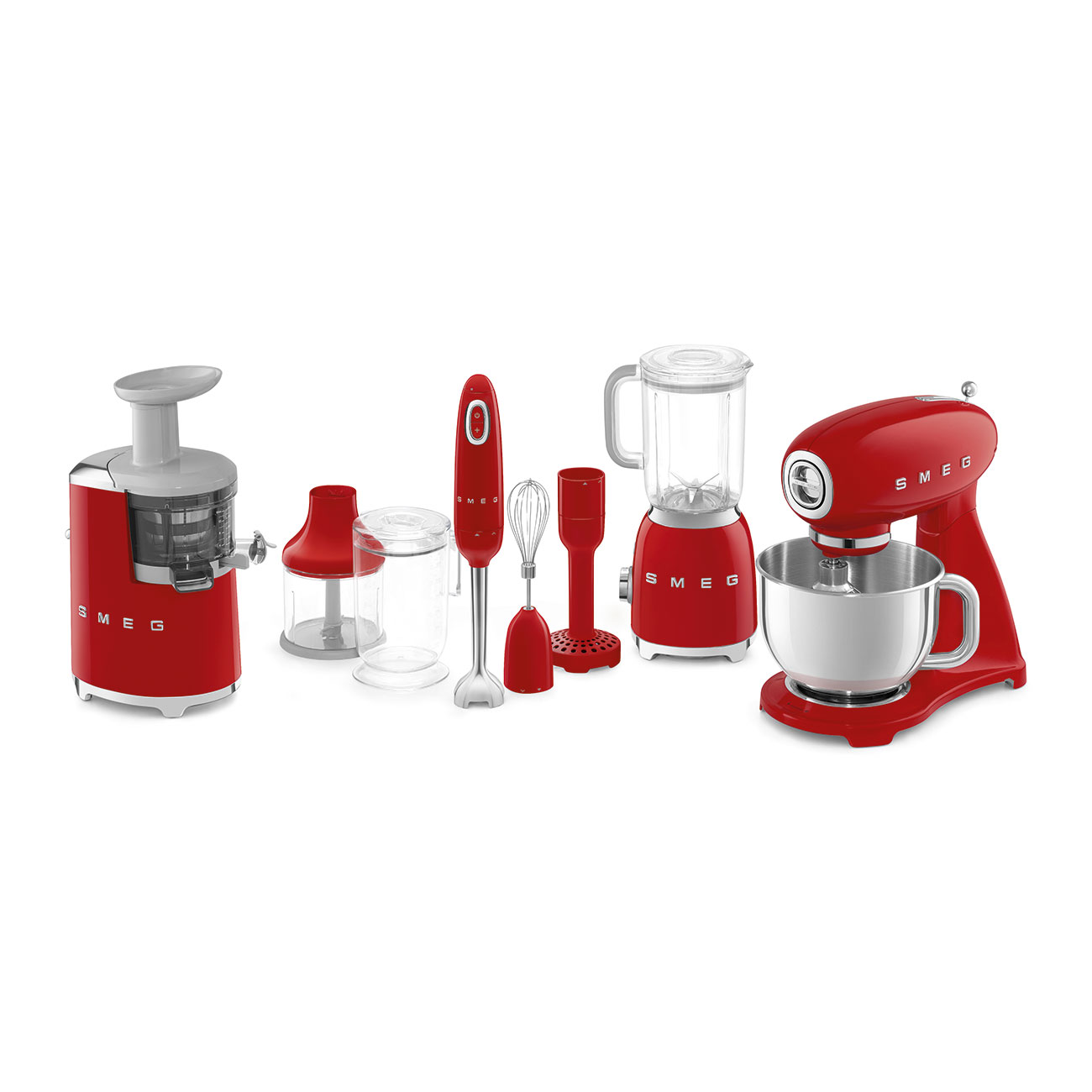 Smeg Stand Mixer 50's Style Aesthetic - Red