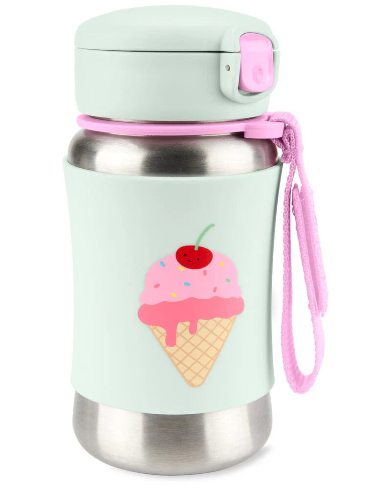 Spark Style Stainless Steel Straw Bottle - Ice Cream