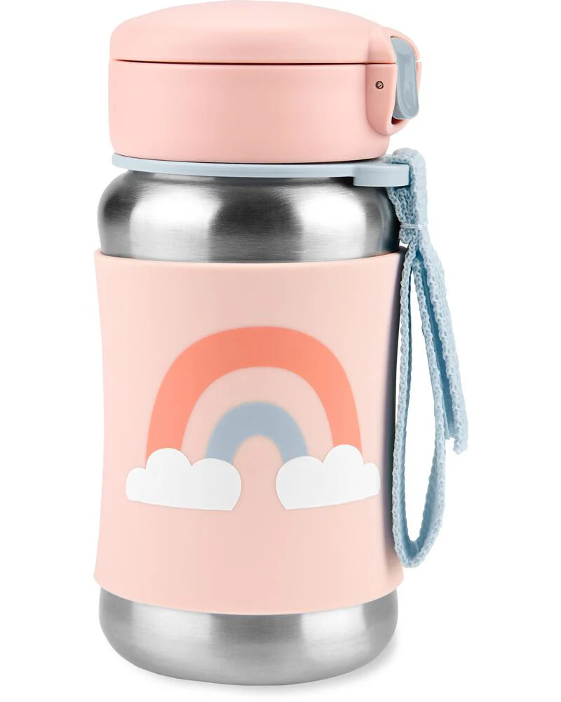Spark Style Stainless Steel Straw Bottle - Rainbow Spark Style Stainless Steel Straw Bottle - Rainbow