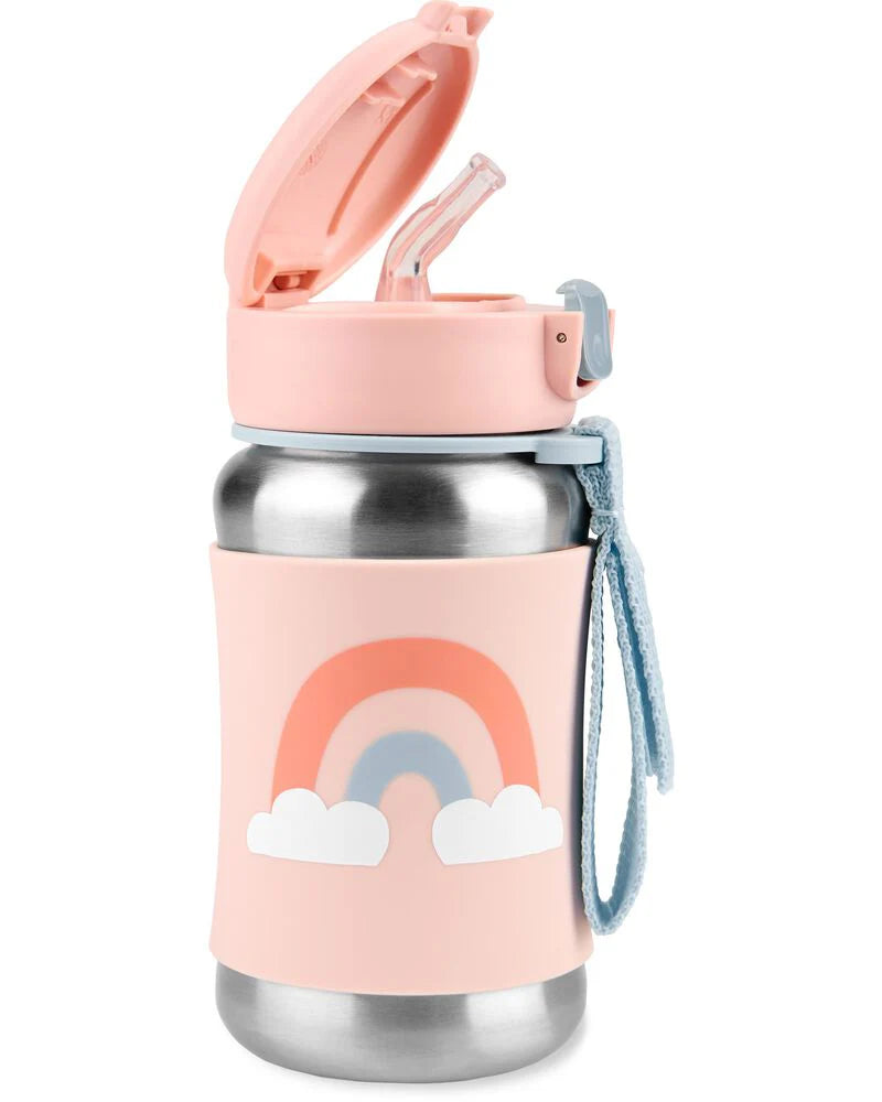 Spark Style Stainless Steel Straw Bottle - Rainbow Spark Style Stainless Steel Straw Bottle - Rainbow