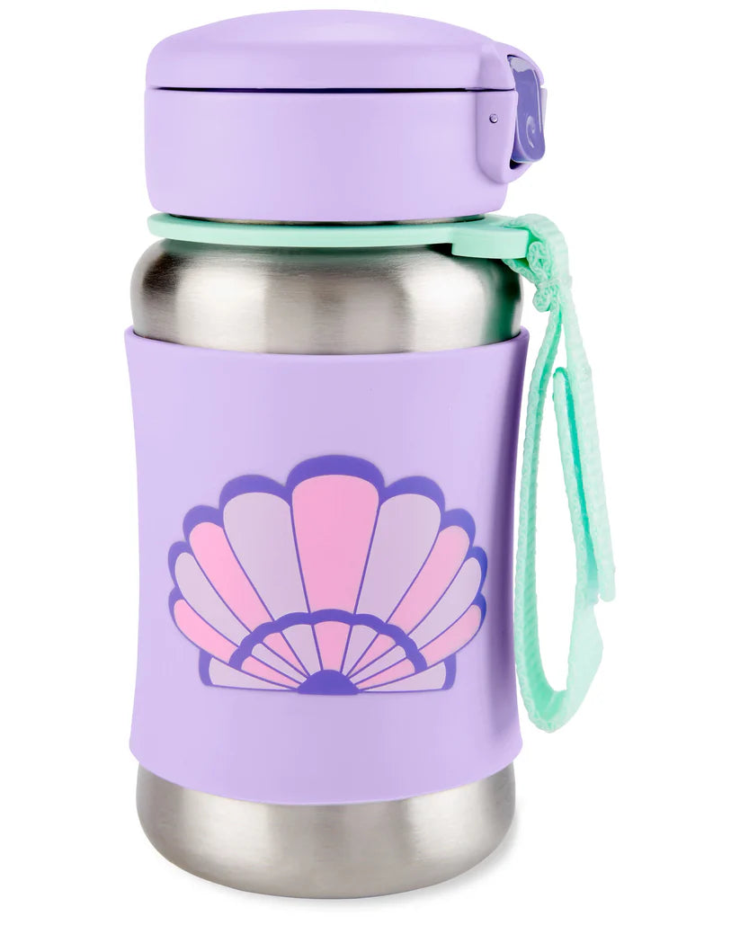 Spark Style Stainless Steel Straw Bottle - Seashell Spark Style Stainless Steel Straw Bottle - Seashell