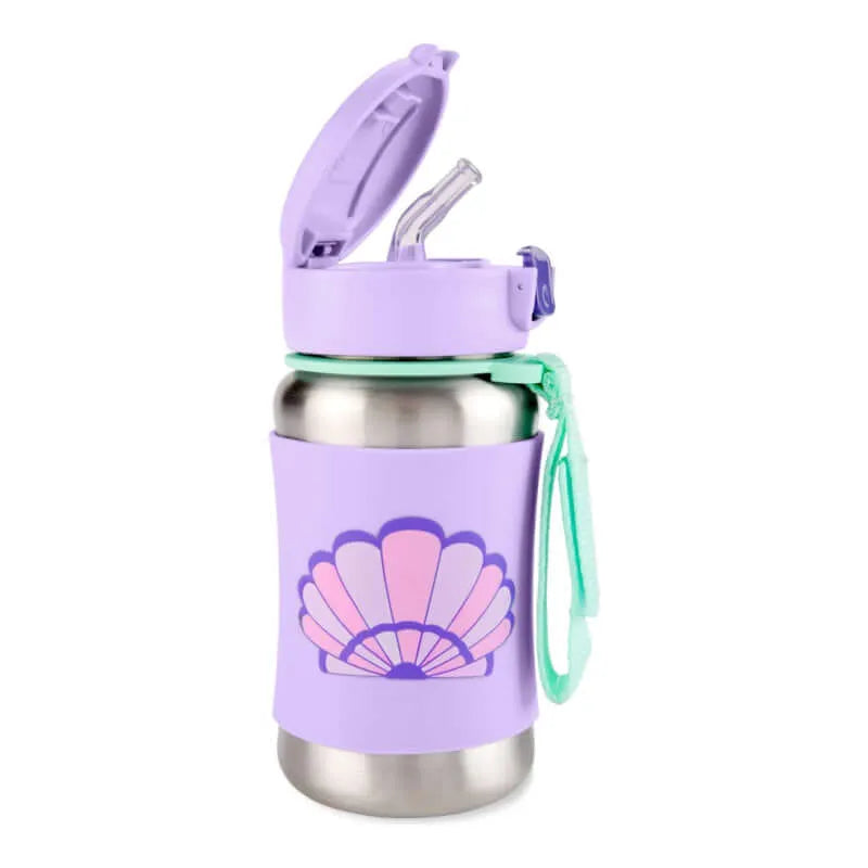 Spark Style Stainless Steel Straw Bottle - Seashell Spark Style Stainless Steel Straw Bottle - Seashell