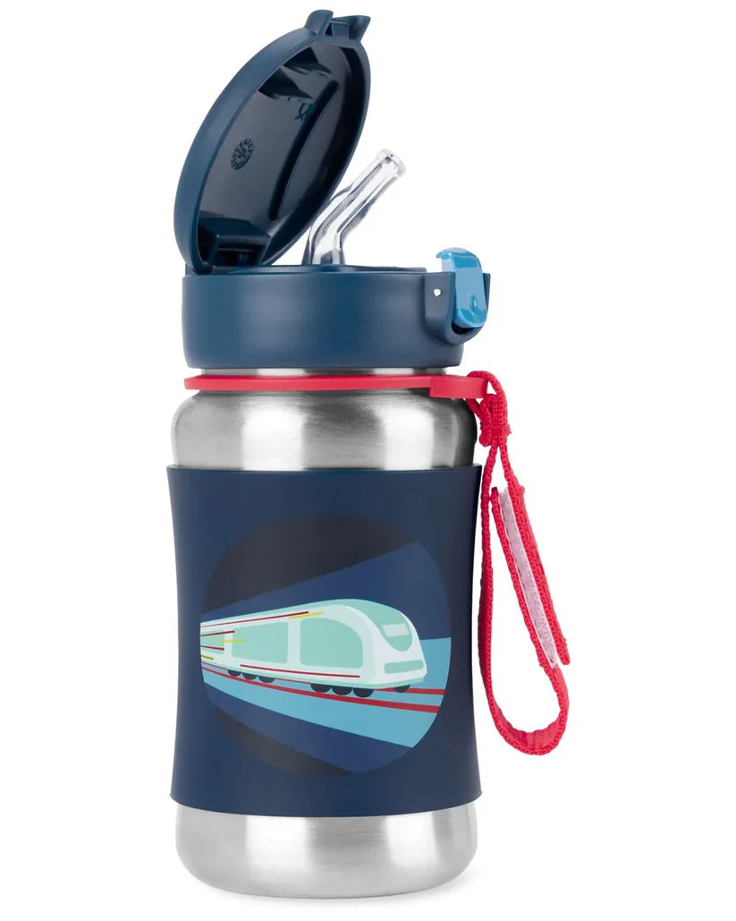 Spark Style Stainless Steel Straw Bottle - Train Spark Style Stainless Steel Straw Bottle - Train