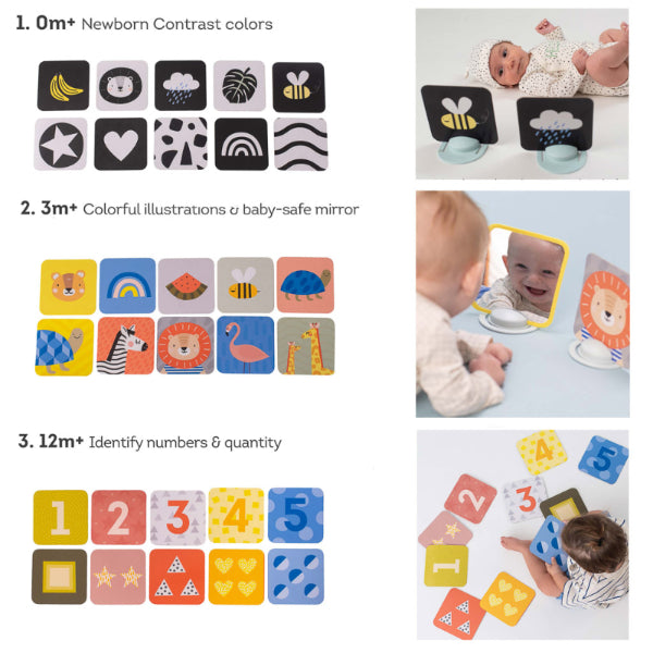 TAF TOYS My 1st Tummy-Time Cards