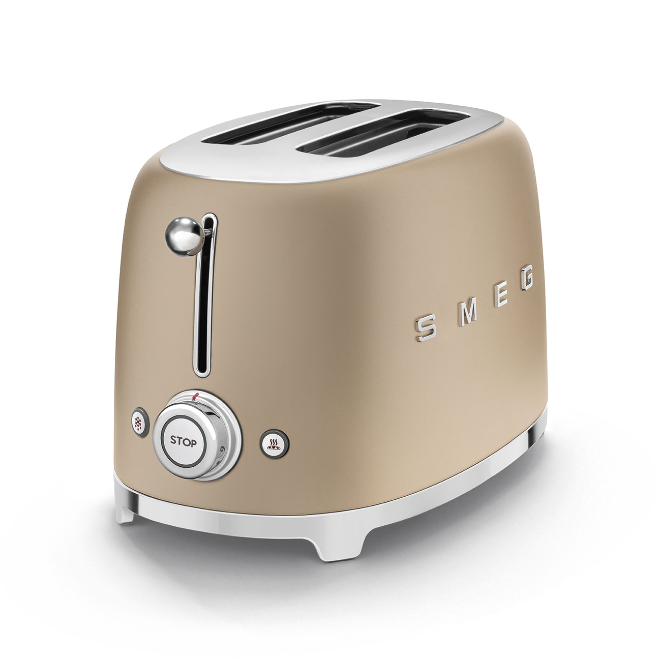 Smeg 2-Slice Toaster 50's Style Aesthetic - Chrome