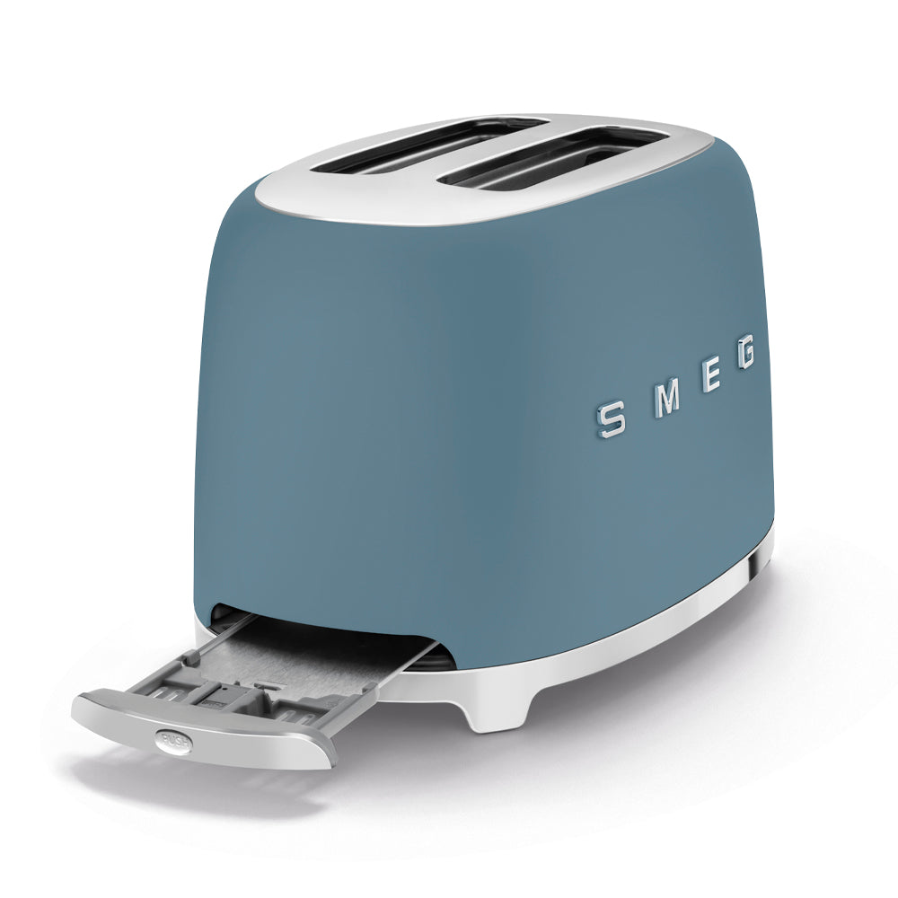 Smeg 2-Slice Toaster 50's Style Aesthetic - Storm Blue