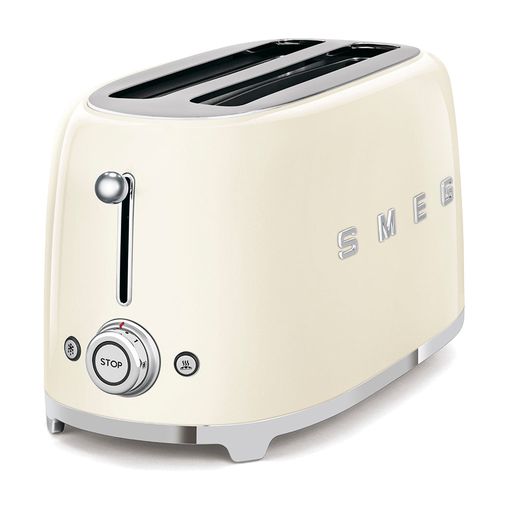 Smeg 4-Slice Toaster 50's Style Aesthetic - Cream