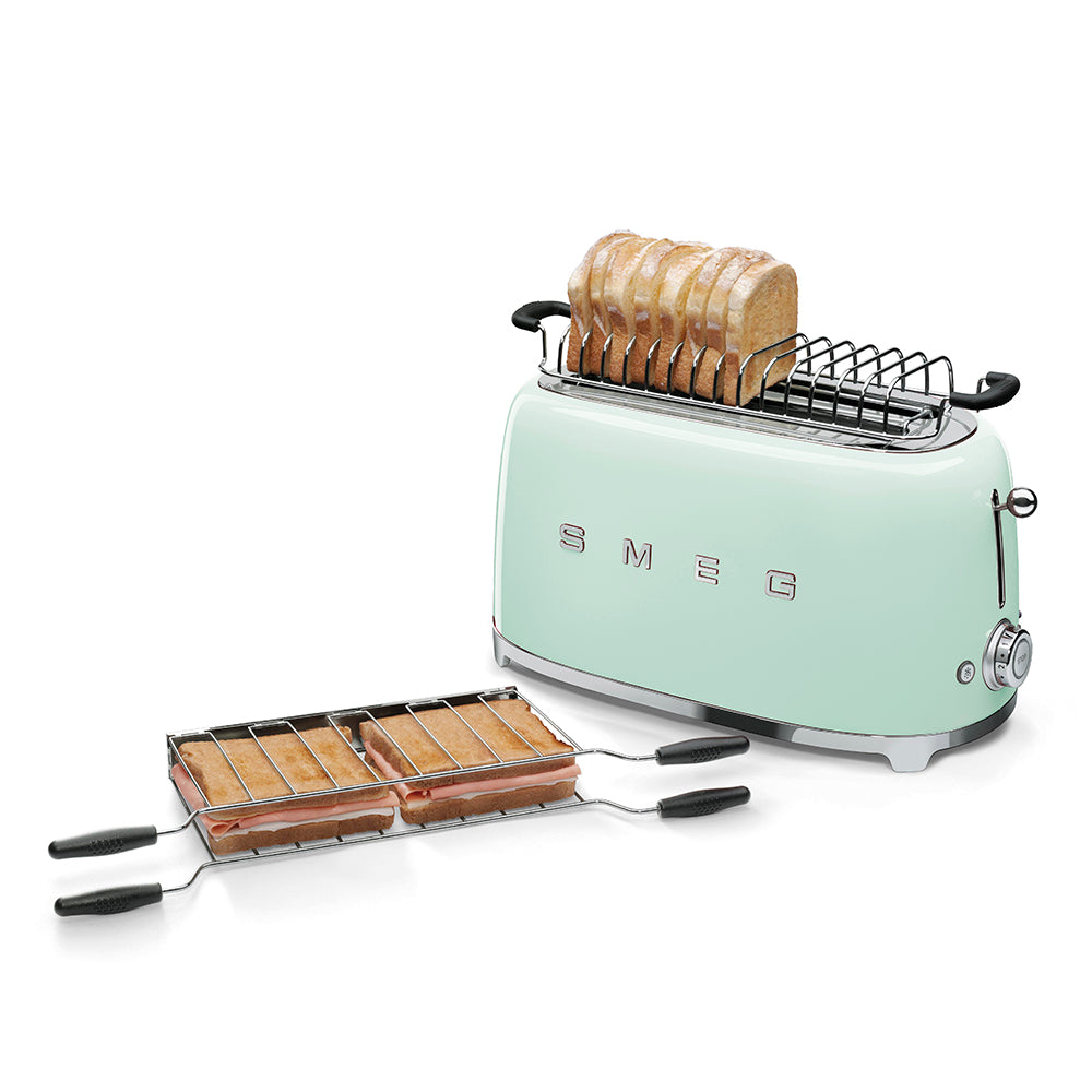 Smeg 4-Slice Toaster 50's Style Aesthetic - Pastel Green