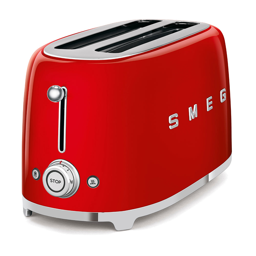 Smeg 4-Slice Toaster 50's Style Aesthetic - Red