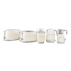 Smeg 4-Slot Wide Toaster 50's Style Aesthetic - Cream