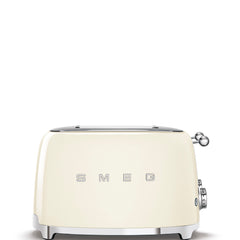 Smeg 4-Slot Wide Toaster 50's Style Aesthetic - Cream