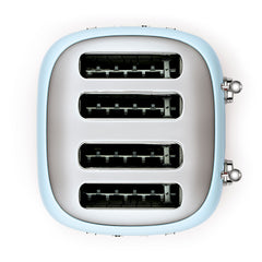 Smeg 4-Slot Wide Toaster 50's Style Aesthetic - Pastel Blue