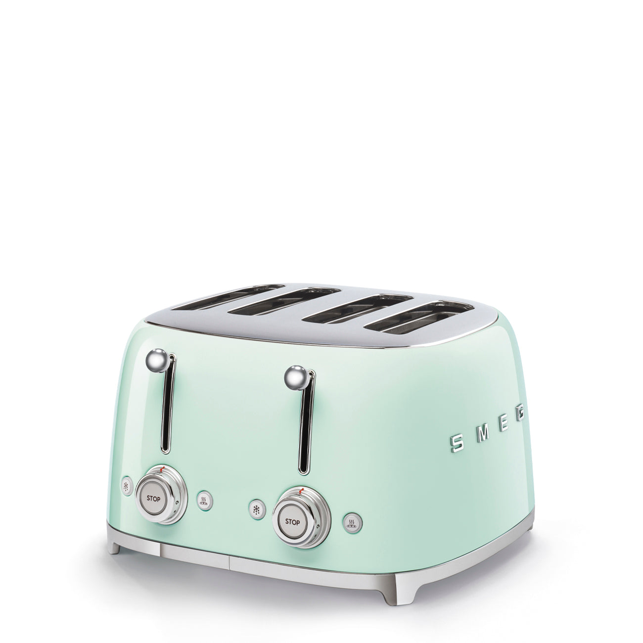 Smeg 4-Slice Wide Toaster 50's Style Aesthetic - Pastel Green