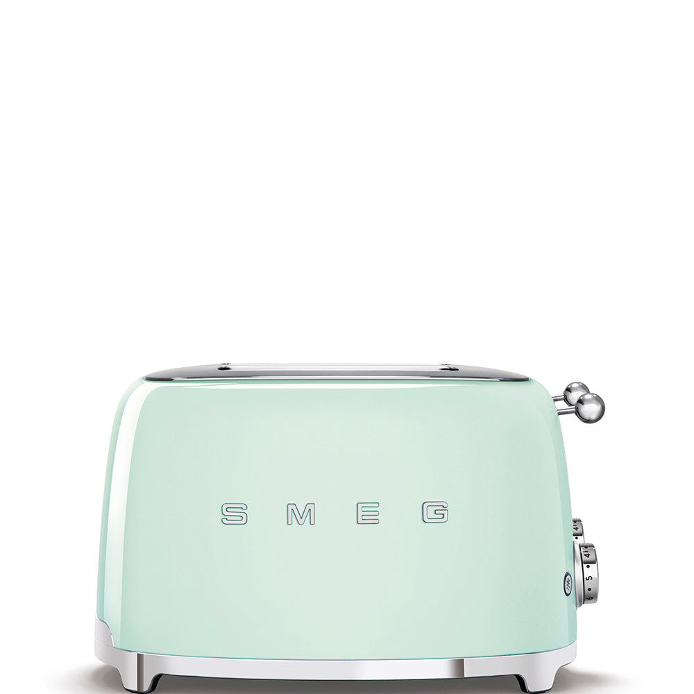 Smeg 4-Slice Wide Toaster 50's Style Aesthetic - Pastel Green