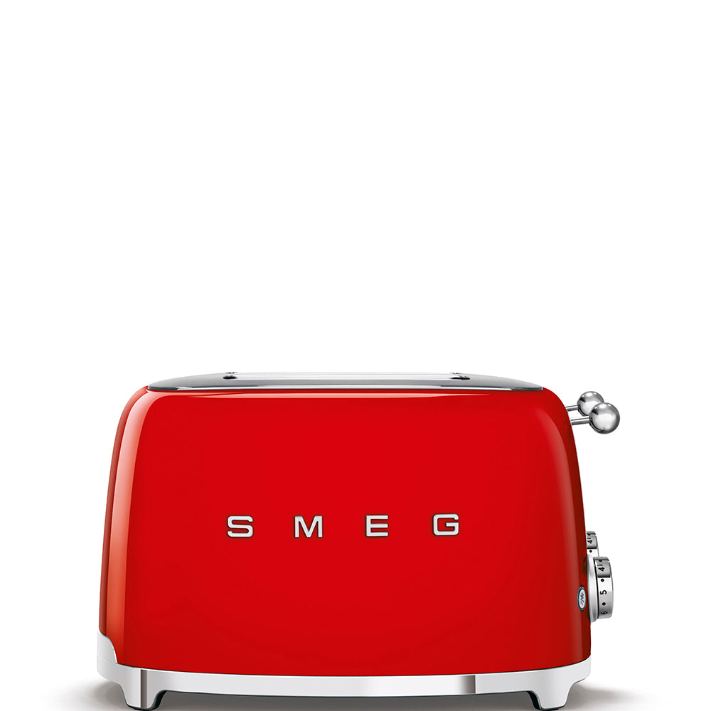 Smeg 4-Slice Wide Toaster 50's Style Aesthetic - Red