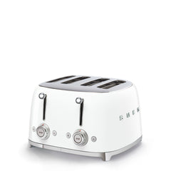 Smeg 4-Slot Wide Toaster 50's Style Aesthetic - White