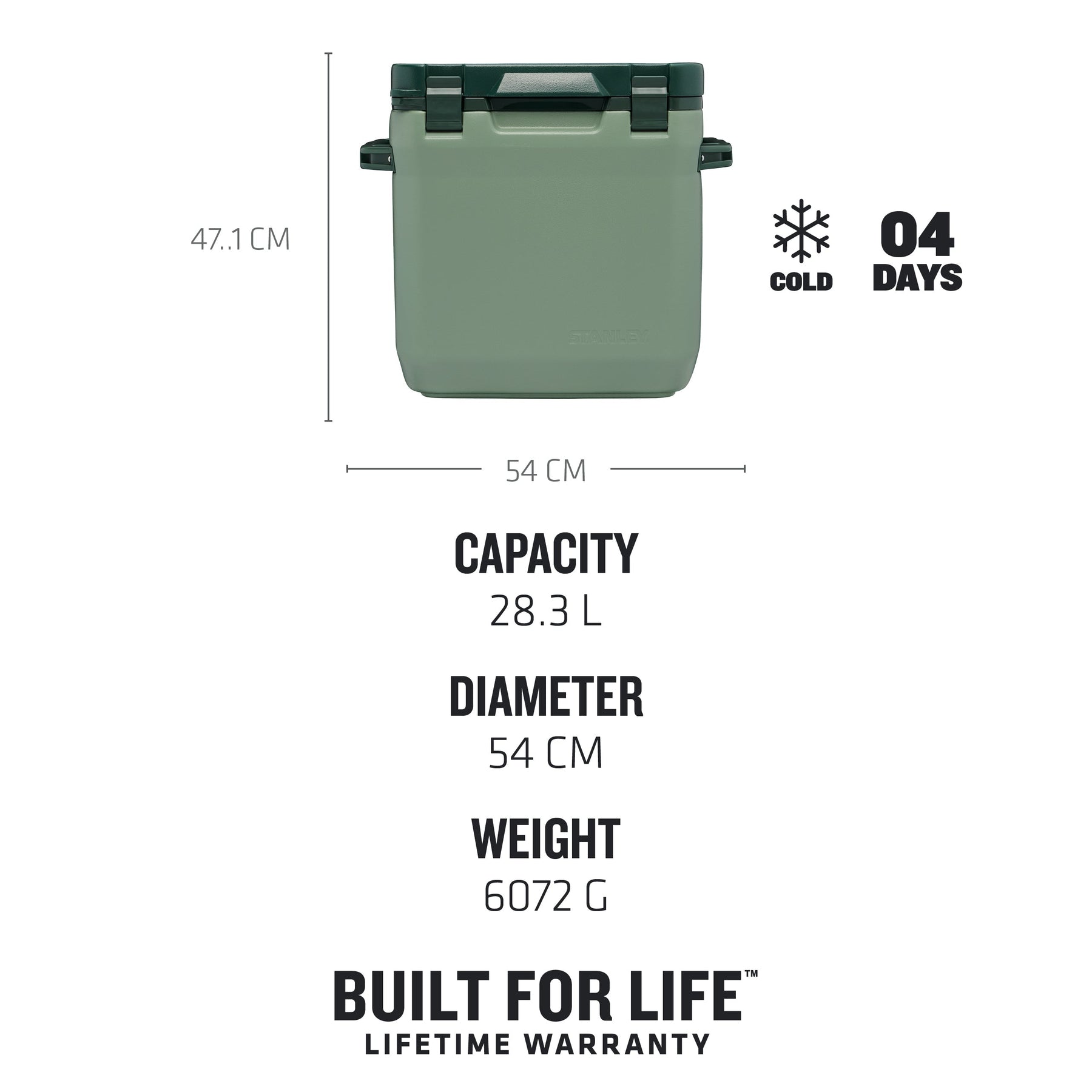 Stanley Cooler 28L / 30QT Green