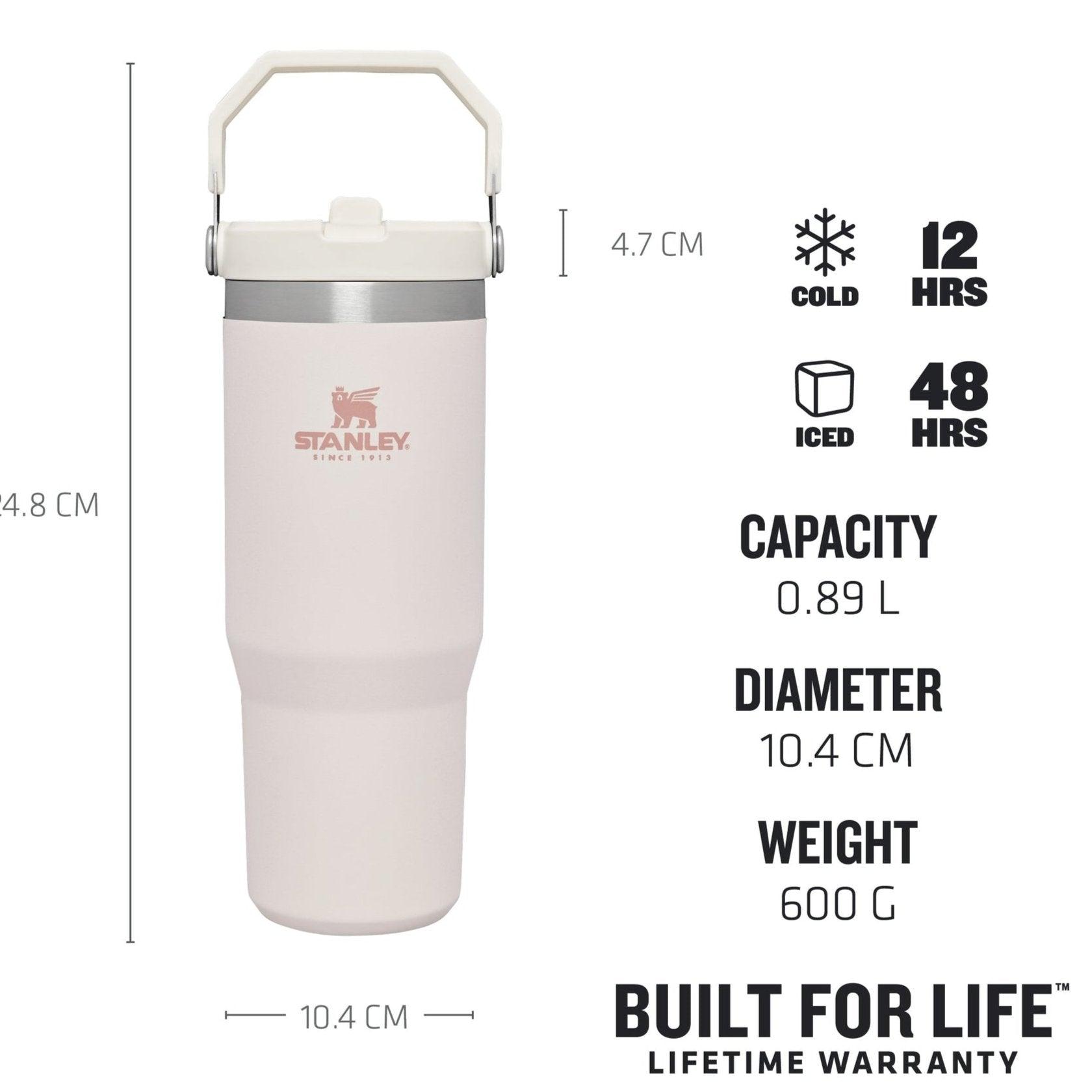 STANLEY IceFlow FLIP STRAW TUMBLER | 0.88L ROSE QUARTZ