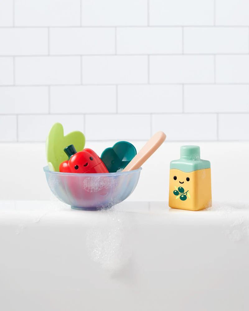 Tub-to-Table Café Prep & Serve Salad Bath Toy Set