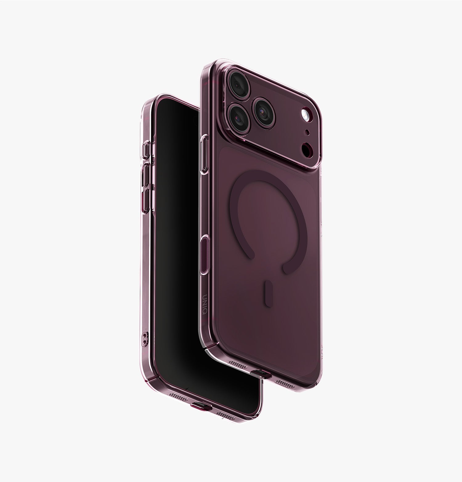 UNIQ AirSuit 1.3mm Slim MagClick iPhone 18 Pro Max Case – Glossy Burgundy - image 1