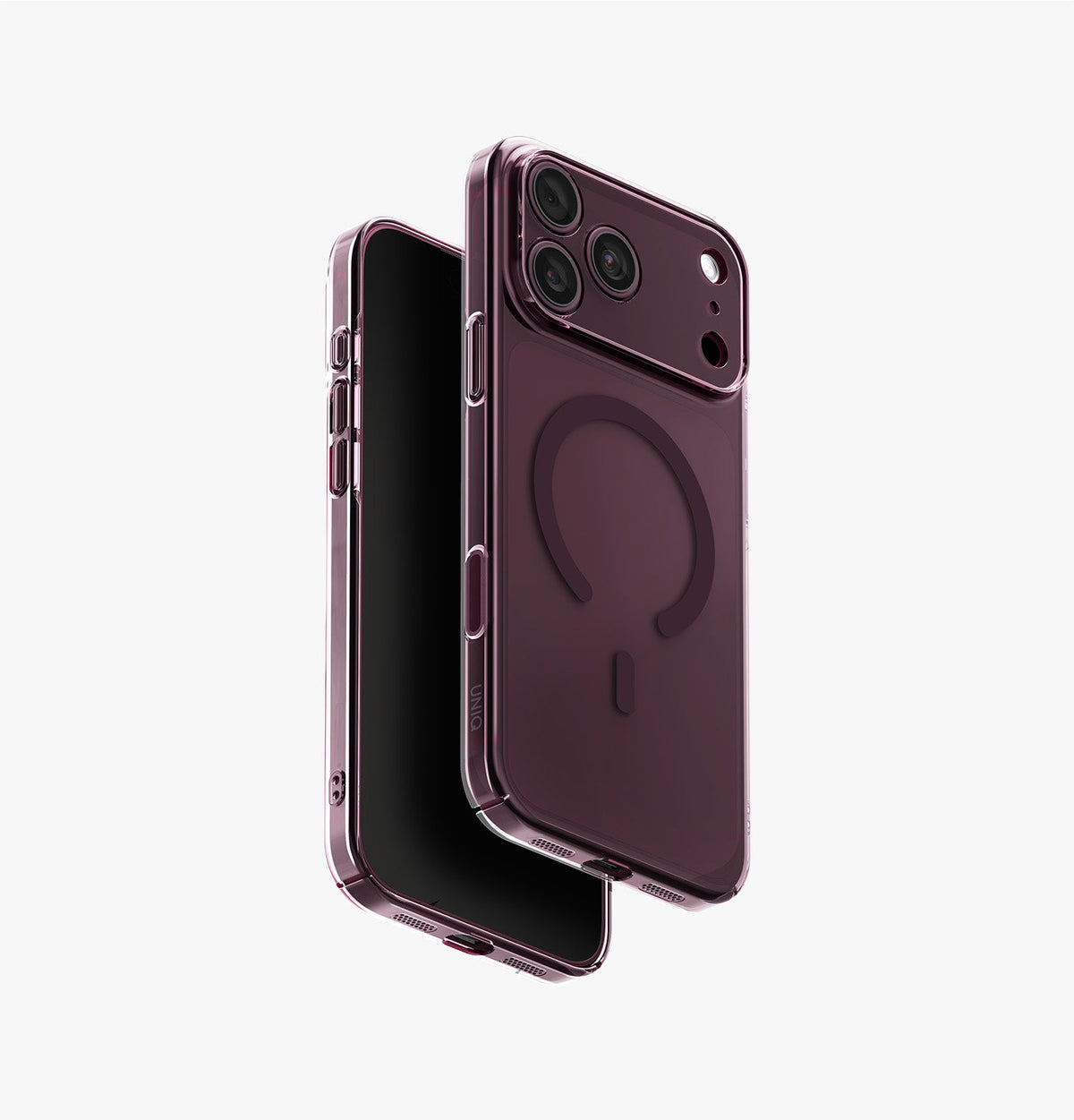 UNIQ AirSuit 1.3mm Slim MagClick iPhone 18 Pro Max Case – Glossy Burgundy - image 1