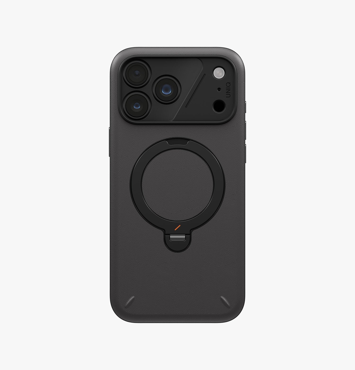 UNIQ Elix 360 Kickstand Leather iPhone 18 Pro Max Case – Charcoal Grey - image 2