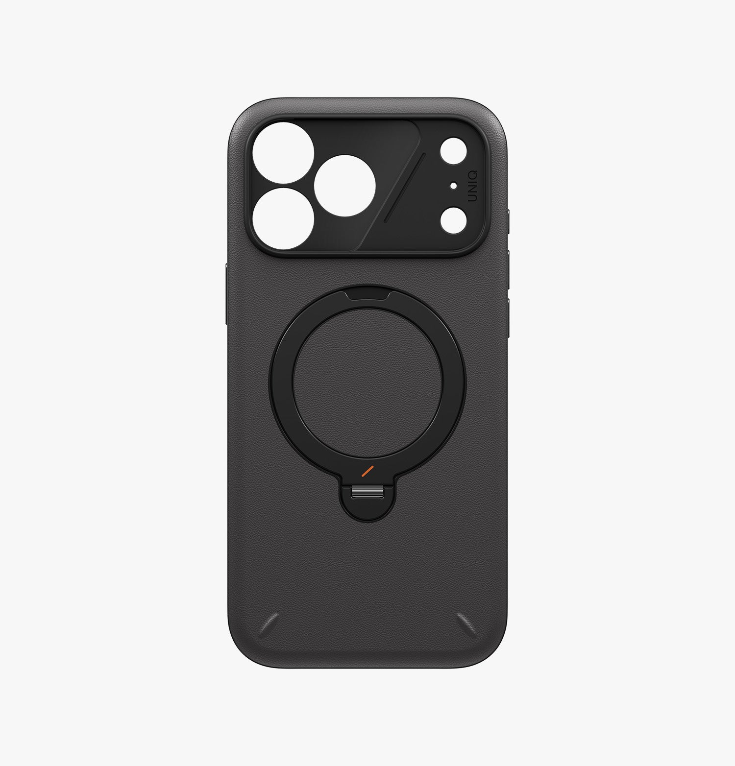 UNIQ Elix 360 Kickstand Leather iPhone 18 Pro Max Case – Charcoal Grey - image 5