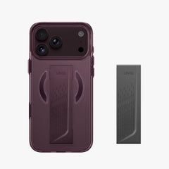 UNIQ Heldro Air MagClick Grip iPhone 18 Pro Max Case – Velvet Burgundy - image 2