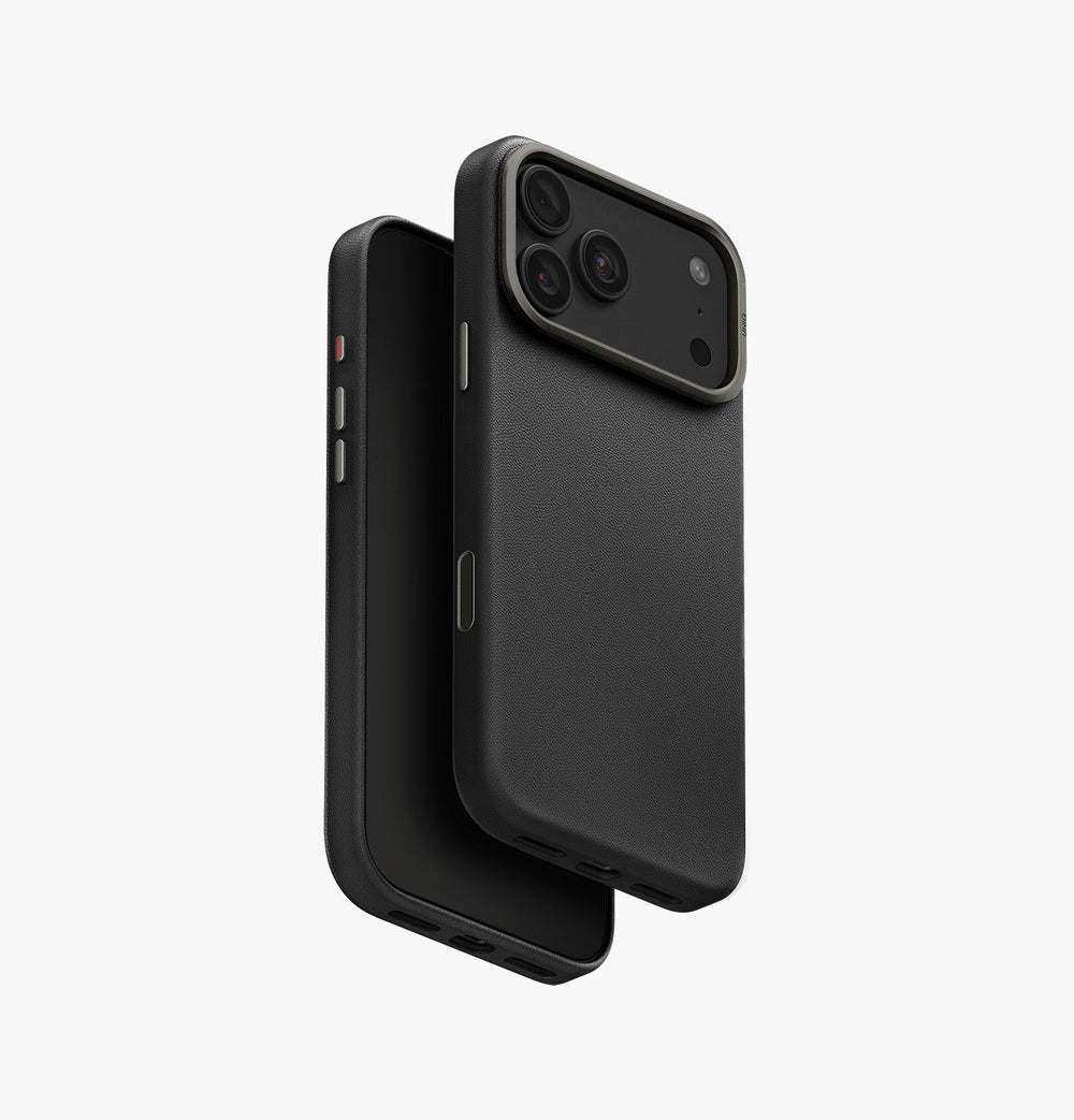 UNIQ Lyden MagClick Vegan Leather iPhone 18 Pro Max Case – Dallas Black - image 1