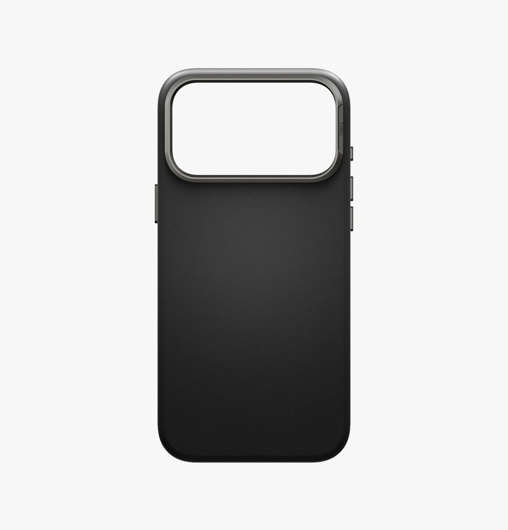 UNIQ Lyden MagClick Vegan Leather iPhone 18 Pro Max Case – Dallas Black - image 5