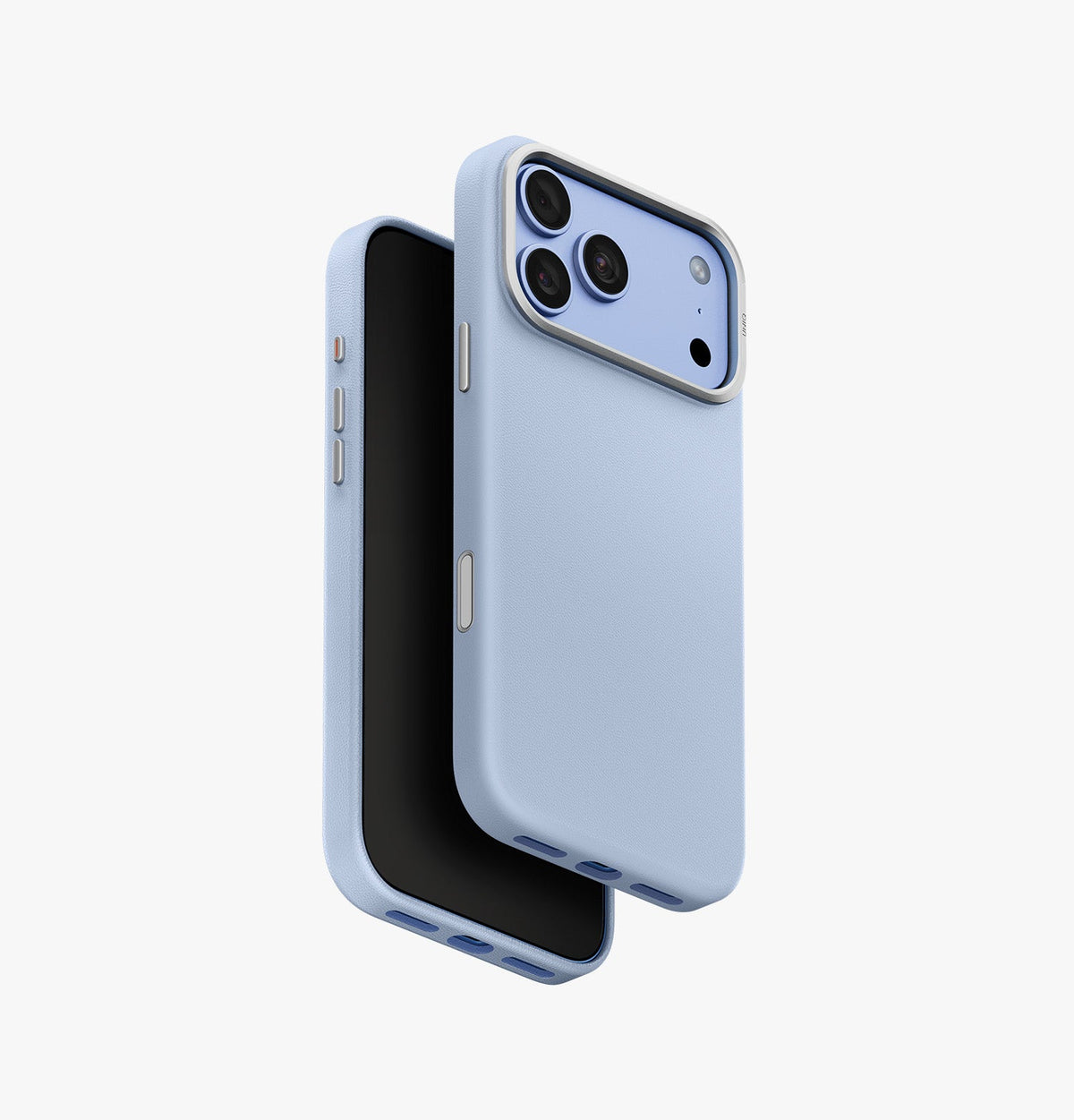 UNIQ Lyden MagClick Vegan Leather iPhone 18 Pro Max Case – Frost Blue - image 1