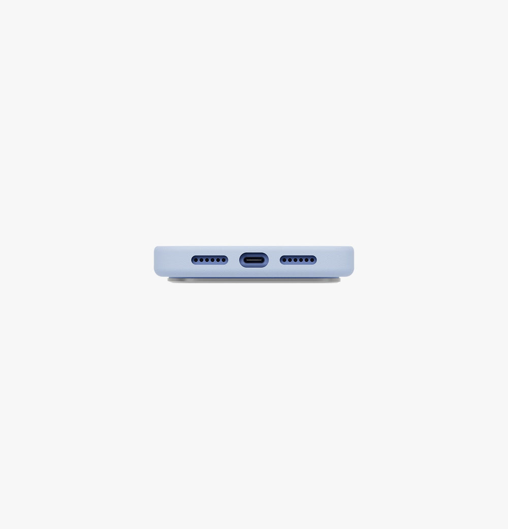 UNIQ Lyden MagClick Vegan Leather iPhone 18 Pro Max Case – Frost Blue - image 4