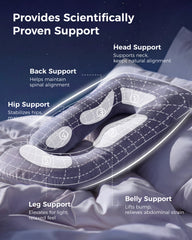 Momcozy Pregnancy Pillow U Shaped (Grey)